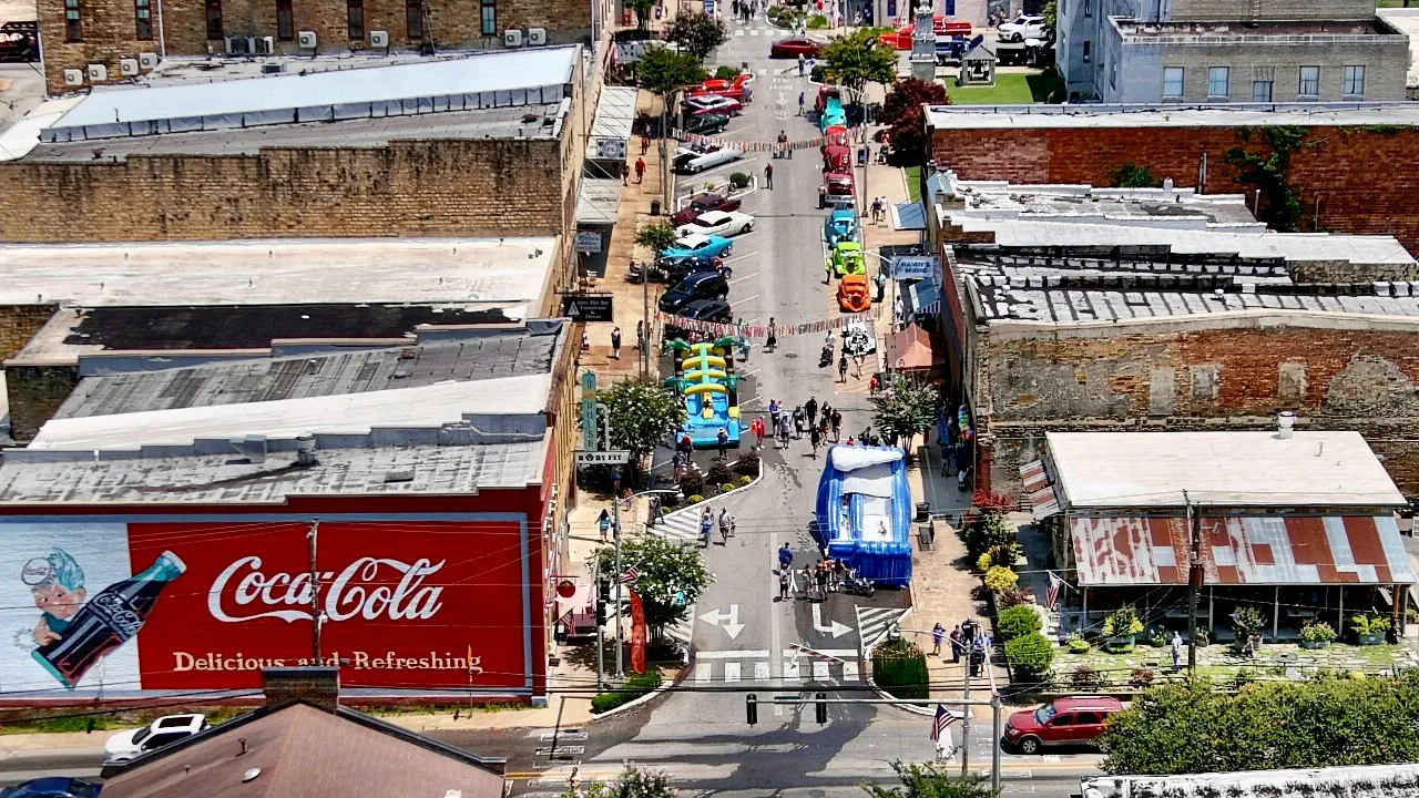 The Batesville bicentennial celebration on Main Street.