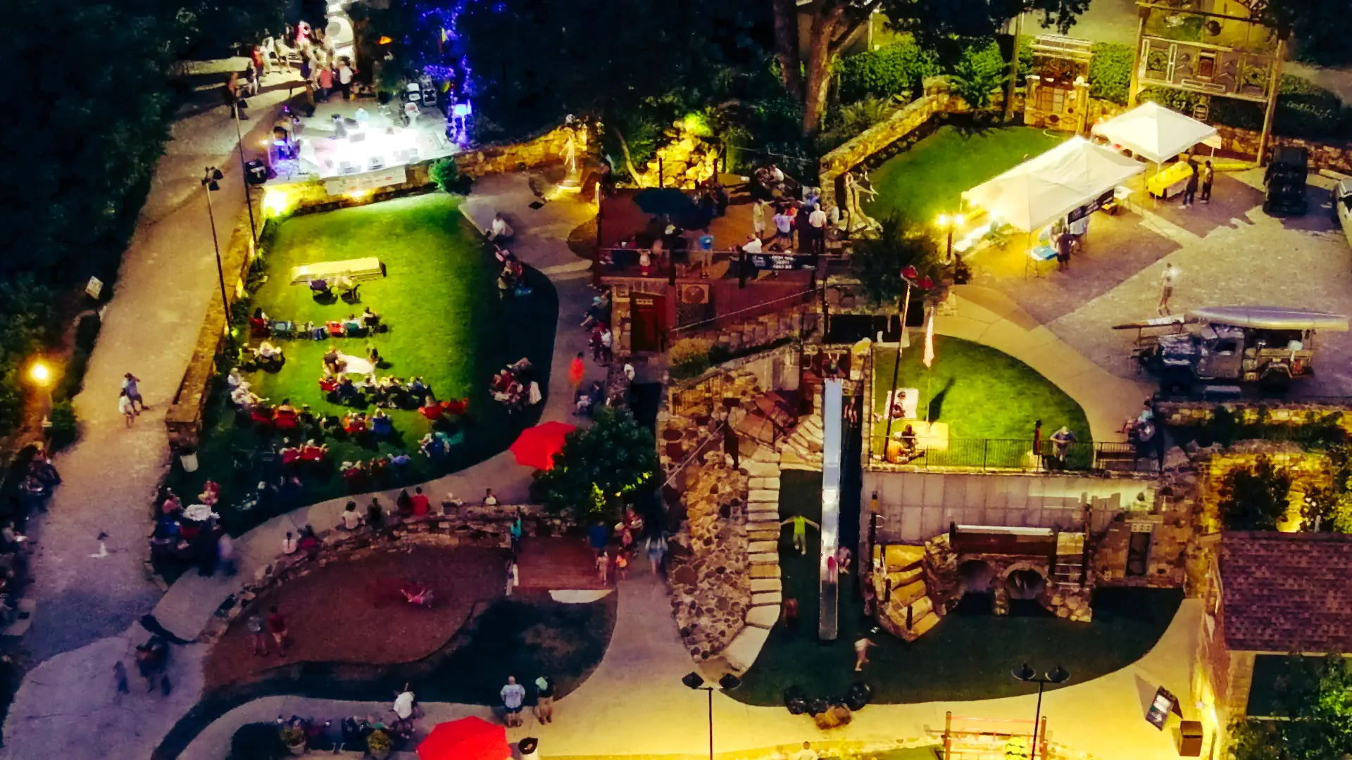 A concert playing at Maxfield Park.